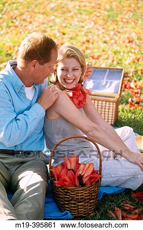 picknicing couple View Large Photo Image Stock Image - picknicing couple. Fotosearch