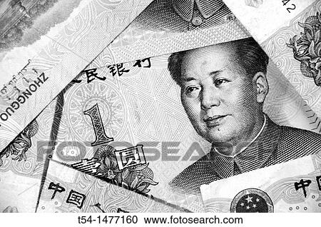 Stock Image - Picture of Mao Tse Tung on a one yuan banknote. Fotosearch