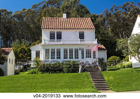 Stock Image - Picturesque building in San Francisco, California, USA. Fotosearch