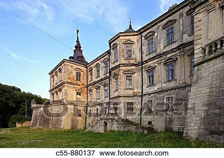 Pidhirtsi, Podhorce, Palace-castle, 1635-1640, architect A del Aqua, Lviv/Lvov Oblast, Western Ukraine View Large Photo Image Stock Photo - Pidhirtsi, Podhorce, Palace-castle, 1635-1640, architect A del Aqua, Lviv/Lvov Oblast, Western Ukraine. Fotosearch