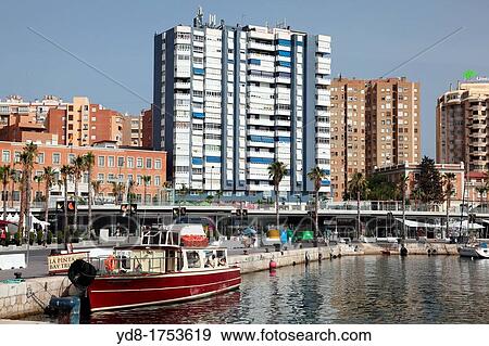 Pier One, Malaga, Andalucia, Spain View Large Photo Image Stock Photo - Pier One, Malaga, Andalucia, Spain. Fotosearch