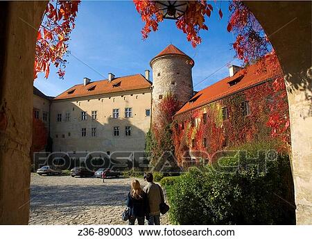 Pieskowa Skala Castle in Ojcow National Park at fall, Poland View Large Photo Image Stock Image - Pieskowa Skala Castle in Ojcow National Park at fall, Poland. Fotosearch