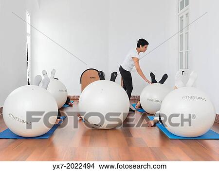 Picture - Pilates class.. Fotosearch