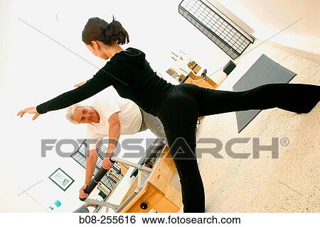 Pilates method View Large Photo Image Stock Photograph - Pilates method. Fotosearch