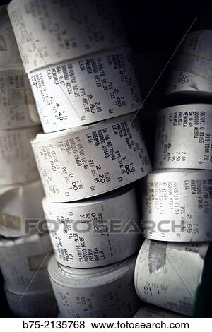 Piles of rolls of a book shop register machine with prices of diferent concepts and press, Menorca, Balearics, Spain, Europe. View Large Photo Image Stock Photo - Piles of rolls of a book shop register machine with prices of diferent concepts and press, Menorca, Balearics, Spain, Europe.. Fotosearch