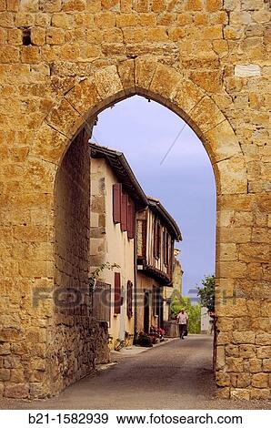 Pilgrimage way to Santiago de Compostela: entrance to the village of Marambat, Gers, Midi-Pyrenees, France View Large Photo Image Stock Photo - Pilgrimage way to Santiago de Compostela: entrance to the village of Marambat, Gers, Midi-Pyrenees, France. Fotosearch