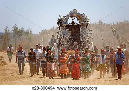 Pilgrims going to El Rocio, Almonte, Huelva province, Andalusia, Spain View Large Photo Image Picture - Pilgrims going to El Rocio, Almonte, Huelva province, Andalusia, Spain. Fotosearch