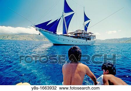 Stock Image - Pinisi Schooner. Fotosearch