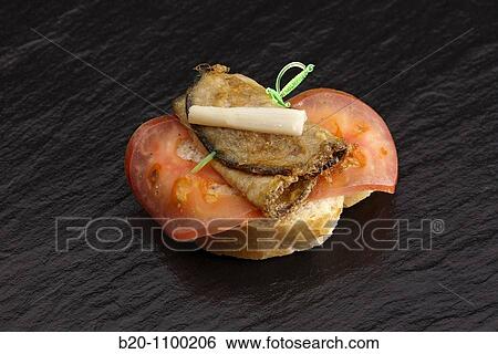 ? Pintxo? of tomato, asparagus and aubergine, Barakaldo, Bizkaia, Basque Country, Spain View Large Photo Image Stock Photograph - ? Pintxo? of tomato, asparagus and aubergine, Barakaldo, Bizkaia, Basque Country, Spain. Fotosearch