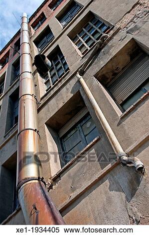 pipe, industrial building, Igualada, Catalonia, Spain. View Large Photo Image Stock Photography - pipe, industrial building, Igualada, Catalonia, Spain.. Fotosearch