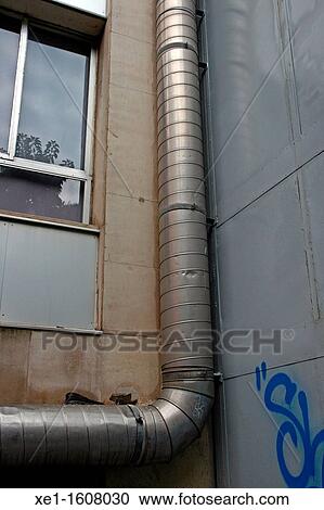 Stock Image - pipe, tubing, Barcelona, Catalonia, Spain. Fotosearch