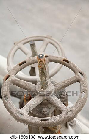 Pipeline valves View Large Photo Image Stock Photo - Pipeline valves. Fotosearch