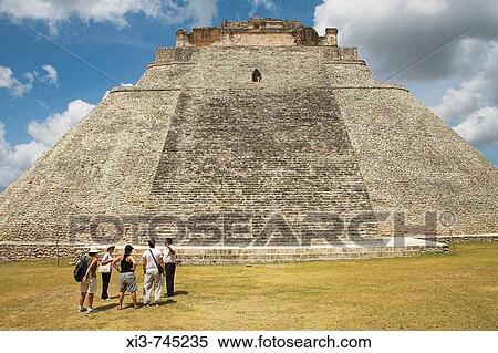 Piramide del Adivino, Pyramid of the Magician, Uxmal Archaeological Site, Uxmal, Yucatan State, Mexico View Large Photo Image Stock Photography - Piramide del Adivino, Pyramid of the Magician, Uxmal Archaeological Site, Uxmal, Yucatan State, Mexico. Fotosearch