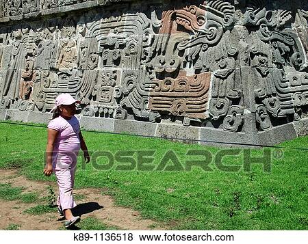 Stock Photo - PirBmide de Quetzalcoatl. Xochicalco archaelogical site. Mexico. Fotosearch