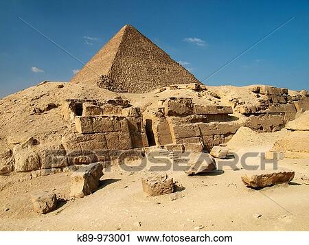 Stock Image - PirBmides Giza, El Cairo, Egipto. Fotosearch