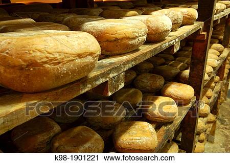 Stock Image - Piris cheese factory Migjorn Campos Mallorca Balearic Islands Spain. Fotosearch