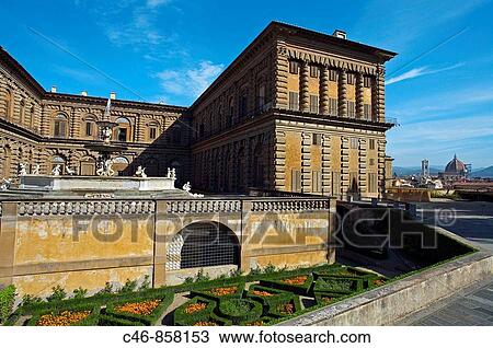 Stock Image - Pitti Palace. Florence. Tuscany. Italy.. Fotosearch