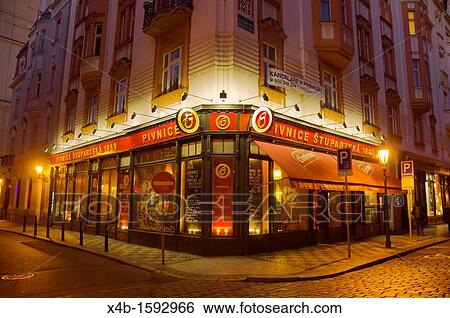 Pivnice Stupartska restaurant and bar opened 2011 in Old Town Prague Czech Republic Europe View Large Photo Image Stock Photograph - Pivnice Stupartska restaurant and bar opened 2011 in Old Town Prague Czech Republic Europe. Fotosearch