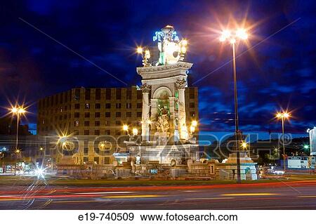 Pla? a d? Espanya, Barcelona, Spain View Large Photo Image Stock Photo - Pla? a d? Espanya, Barcelona, Spain. Fotosearch