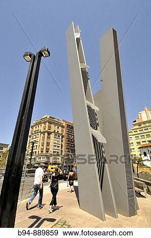 Stock Photo - Pla? a de Lesseps square, Barcelona. Catalonia, Spain. Fotosearch
