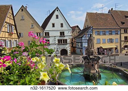 Place du Chateau, Eguisheim, Alsace Wine Route, Haut-Rhin, Alsace, France, Europe View Large Photo Image Stock Image - Place du Chateau, Eguisheim, Alsace Wine Route, Haut-Rhin, Alsace, France, Europe. Fotosearch