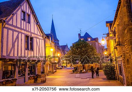 Place du Pilori, at left half timbered house, medieval city, Guerande, Loire-Atlantique, France. View Large Photo Image Stock Photograph - Place du Pilori, at left half timbered house, medieval city, Guerande, Loire-Atlantique, France.. Fotosearch