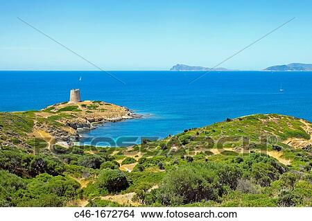 Plage Sud Ouest Sardaigne Costa Del Sud Sardaigne Italy Image