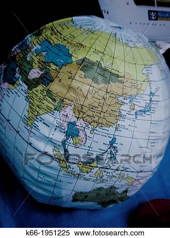 Plastic earth globe View Large Photo Image Stock Photography - Plastic earth globe. Fotosearch