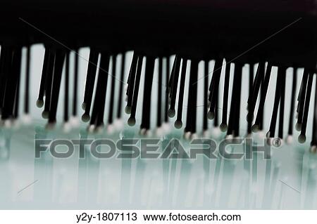 Plastic hairbrush, detail View Large Photo Image Stock Image - Plastic hairbrush, detail. Fotosearch