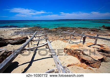 Playa de Migjorn Formentera Islas Baleares Espaa / Migjorn Beach Formentera Balearic Islands Spain View Large Photo Image Stock Image - Playa de Migjorn Formentera Islas Baleares Espaa / Migjorn Beach Formentera Balearic Islands Spain. Fotosearch