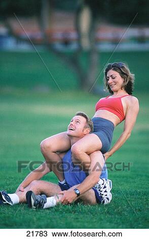 Playful adult couple View Large Photo Image Stock Image - Playful adult couple. Fotosearch