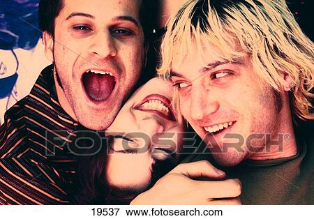 Stock Photo - Playful young adults. Fotosearch