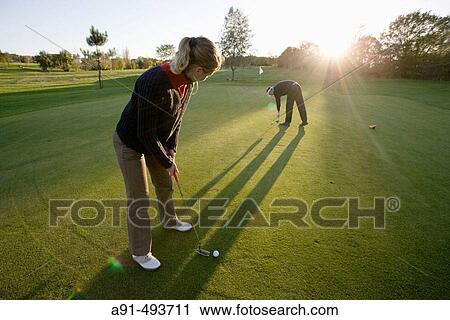 Playing golf. Roche-Posay. Vienne (86). France View Large Photo Image Stock Image - Playing golf. Roche-Posay. Vienne (86). France. Fotosearch