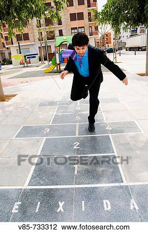 Playing hopscotch View Large Photo Image Stock Image - Playing hopscotch. Fotosearch