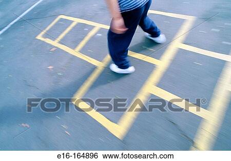 Playing hopscotch View Large Photo Image Stock Photograph - Playing hopscotch. Fotosearch