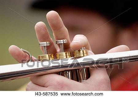 Playing trumpet. View Large Photo Image Stock Photography - Playing trumpet.. Fotosearch