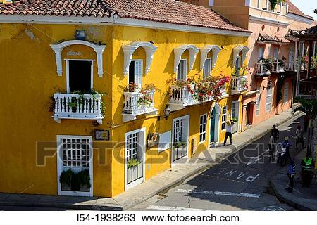 Plaza de la Artilleria Old City Cartagena Colombia SA South America Caribbean View Large Photo Image Stock Image - Plaza de la Artilleria Old City Cartagena Colombia SA South America Caribbean. Fotosearch