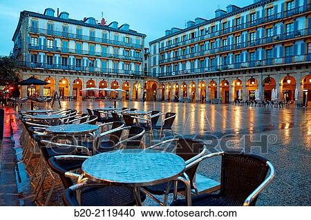 Plaza de la Constituci? n square. Donostia. San Sebastian. Gipuzkoa. Basque Country. Spain. View Large Photo Image Stock Image - Plaza de la Constituci? n square. Donostia. San Sebastian. Gipuzkoa. Basque Country. Spain.. Fotosearch