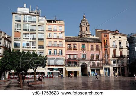 Plaza de la Constitucion, Malaga, Andalucia, Spain View Large Photo Image Stock Image - Plaza de la Constitucion, Malaga, Andalucia, Spain. Fotosearch