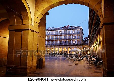 Plaza de la Constitucion, old town, San Sebastian, Donostia, Gipuzkoa, Euskadi, Spain View Large Photo Image Stock Image - Plaza de la Constitucion, old town, San Sebastian, Donostia, Gipuzkoa, Euskadi, Spain. Fotosearch