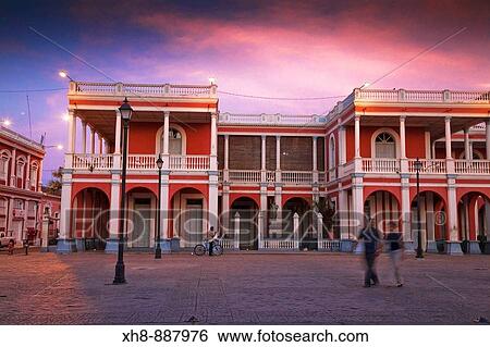 Plaza de la Independencia in front of Parque Colon (aka Central Park), Granada, Nicaragua View Large Photo Image Stock Photograph - Plaza de la Independencia in front of Parque Colon (aka Central Park), Granada, Nicaragua. Fotosearch