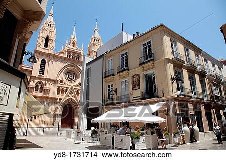 Plaza de San Ignacio and the Church of the Sacred Heart of Jesuit background, province of Malaga, Andalucia, Spain View Large Photo Image Picture - Plaza de San Ignacio and the Church of the Sacred Heart of Jesuit background, province of Malaga, Andalucia, Spain. Fotosearch