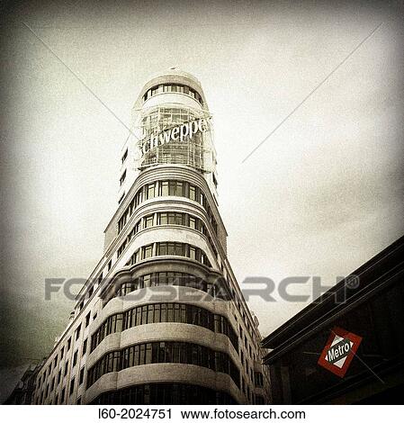 Plaza del Callao, Madrid, Spain. View Large Photo Image Stock Image - Plaza del Callao, Madrid, Spain.. Fotosearch