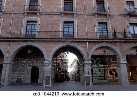 Plaza del Mercado Chico,? vila, Spain. View Large Photo Image Stock Photo - Plaza del Mercado Chico,? vila, Spain.. Fotosearch