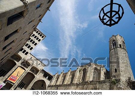 Plaza del Rey y Capilla Real de Santa? gueda, King's Square and St Agatha Royal Chapel, Barcelona, Catalonia, Spain View Large Photo Image Stock Photography - Plaza del Rey y Capilla Real de Santa? gueda, King's Square and St Agatha Royal Chapel, Barcelona, Catalonia, Spain. Fotosearch