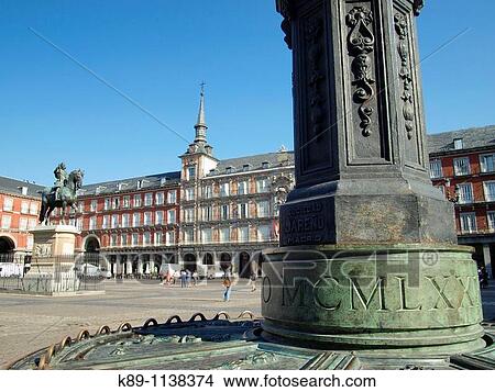 Plaza Mayor. Madrid, Espaa View Large Photo Image Picture - Plaza Mayor. Madrid, Espaa. Fotosearch