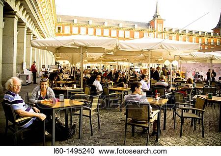 Plaza Mayor, Madrid, Spain View Large Photo Image Stock Image - Plaza Mayor, Madrid, Spain. Fotosearch