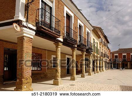 Plaza Mayor (main square), Villalpando, Zamora province, Castilla-Leon, Spain View Large Photo Image Stock Photo - Plaza Mayor (main square), Villalpando, Zamora province, Castilla-Leon, Spain. Fotosearch