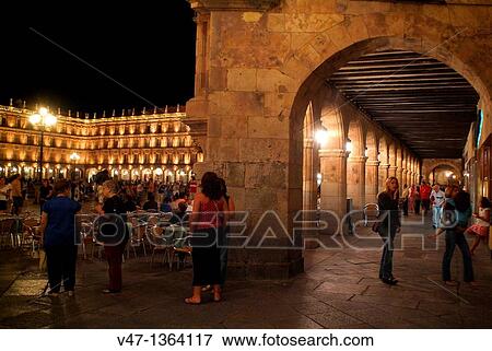 Stock Photo - Plaza Mayor, Salamanca, Spain. Fotosearch