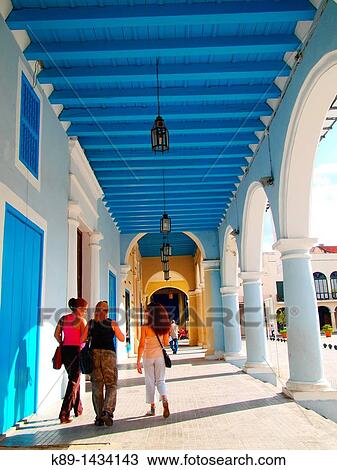 Stock Image - Plaza Vieja. Havana. Cuba. Fotosearch